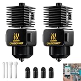 2 Pack Hotend-Set für A1/A1 mini High Temperature Resistant 0.2mm&0.4mm Hardened Steel Nozzle Extruder High flow hot end,with 2 silicone socks und 4 kleinen Schraubenschlüsseln