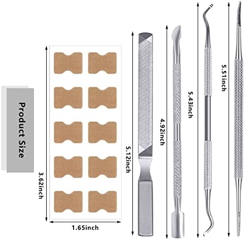 Ingrown Toenail Correction Patch Ingrown Toenail Sticker Patch 50PCS Nail Correction Sticker with 4PCS Nail Correction Tool,Glue-Free Toenail Correction Patch for Ingrown Toenails Foot Care Treatment