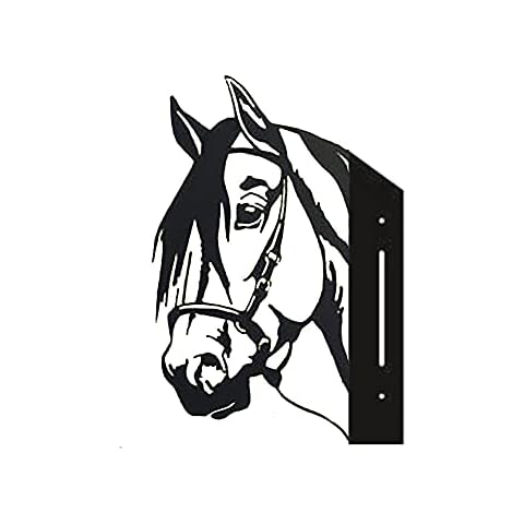 W-ShiG Metal Peeping Cow Chicken Goat Horse Wall Art Decor, Farm Animal Wall Art Metal Wall Sculptures for Outdoor Garden Fence Yard, 30*28cm (TMZC13H77KK0BI24U15REZ) Cover