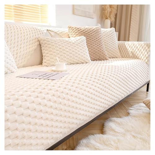 DFSGEP Sofa Protective Cover, Autumn and Winter Comfortable Non-Slip Washable Sofa Protector for Living Room, U Shape & L Shape 
