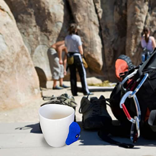Rock Climbing Mug - Rock Climbing Gear - Climber Hold Mug - Mountain Climbing Accessories and Gifts - Pinch Hold Mug - Great Training for your Grip!