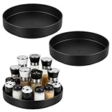 Apparence tendance : l'aspect noir classique du plateau tournant Lazy Susan est simple et élégant, adapté à différents styles d'intérieur. Qu'il soit moderne, minimaliste ou industriel, il peut être parfaitement intégré pour renforcer le sens tendance de l'espace.