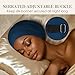 LULUSILK Mulberry Silk Lined Sleep Cap, No More Frizzy Tangled Hair, Stay On All Night Silk Hair Wrap for Sleeping with Adjustable Strap, Silk Bonnet for Women and Men, Bijou Blue, Pack of 1