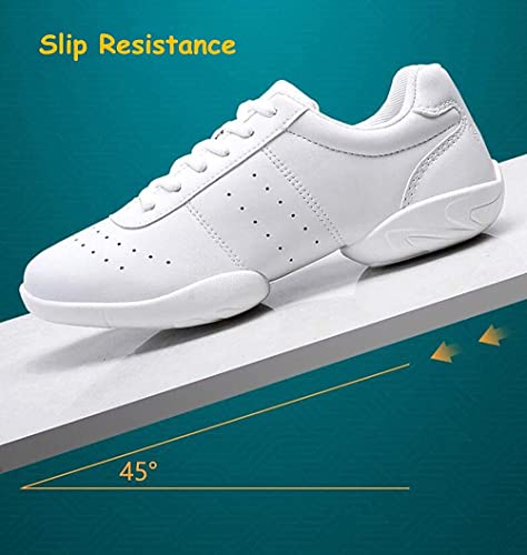 JITUUE Women Cheerleading Dance Shoes Fashion Trainers Sneakers Lace Up Gym Athletic Sport Training Shoes for Girls4