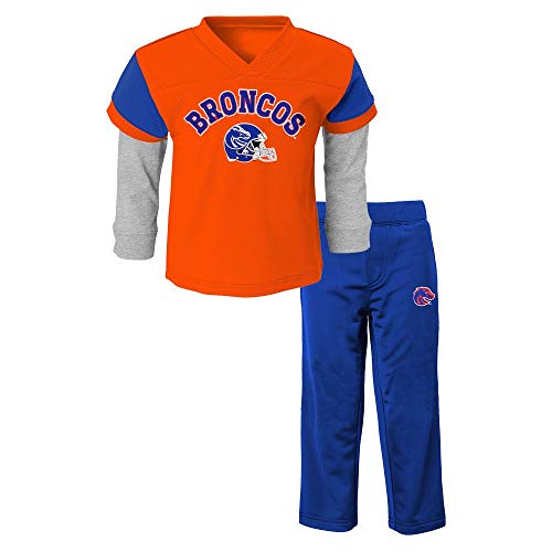 Outerstuff Boise State Broncos NCAA Orange Long Sleeve T-Shirt & Pants Set Infant (12M-24M)