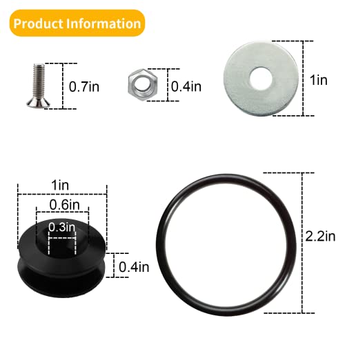 Bumper Quick Release, Quick Release Trunk Front Rear Bumper Fasteners Fenders Holders Car Bumper Clips Kit Compatible For Universal Car Bumpers (Black) #TOP6