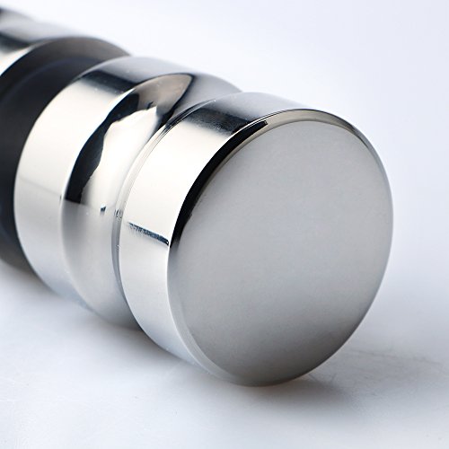 Alise Sliding Shower Door Knob Bathroom Door Handle Pull Round Back-To-Back,L5000 Solid Sus304 Stainless Steel Polished Chrome #TOP5