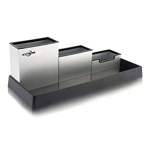Acctrend Office Desk Supplies Organizer Caddy, Silver