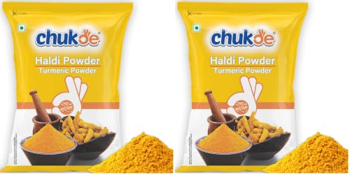 Image of Chukde - Haldi Powder (17.63 OZ) - Turmeric Powder - Ideal For Cooking, Baking, and Health Support - Authentic and Flavorful Indian Cuisine - 500 Gram (Pack of 2)