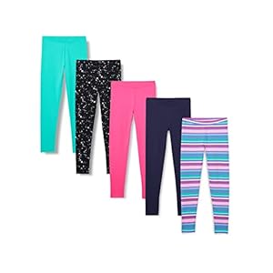 Amazon Essentials Girls and Toddlers’ Leggings, Multipacks