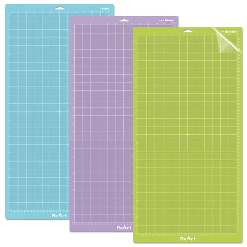 ReArt Cutting Mat 12x24 3 Pack Cricket Mat Strong Standard Light Cut Mat