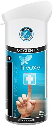 MyOxy Mini Oxygen Can cylinder Portable Canister with Inbuilt mask Blue(5.9 Litres, Pack Of 1)