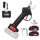 Anbull Electric Pruning Shears, Professional Cordless Electric Pruning Shears Pruner with 2PCS Backup Rechargeable 2Ah Lithium Battery Powered Tree Branch Pruner - 1.2inch (30mm) Cutting Diameter