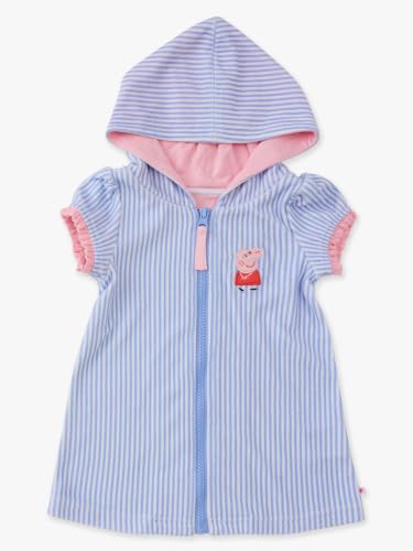 Image of RuffleButts Girls Terry Knit Full-zip Swim Cover-up - Swim Cover-Up