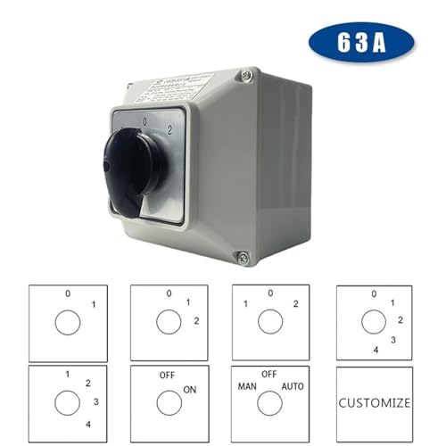 Interruptor de leva aislado LW26-63 para cortes estables en 63A 3
