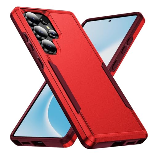 Coque Samsung A56 anti rayure silicone rigide double couche rouge