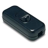 interruptor para lampara de mesa El tipo de producto es hembra CABLEPELADO Interruptor pasante aereo unipolar lampara 2A 250V Negro