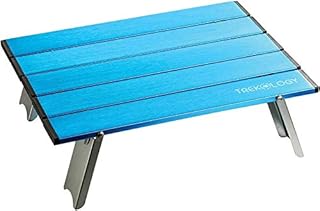 TREKOLOGY Personal Beach Table for Sand, Collapsible Small Portable Folding Compact Tables, Mini Bike Hike Camping Accessories - Keep Your Coffee, Drinks Food, Personal Gadgets Away from Sand and Dust