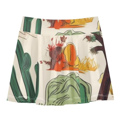 Athletic Shorts for Girls Skorts Kids Tennis Skirts Navy Cheer Skirt Inspired American Western Desert 3t