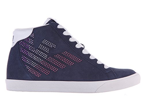 emporio armani suede trainers