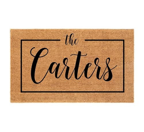 Personalized Family Entrance Mat - Custom Welcome Mat for Your