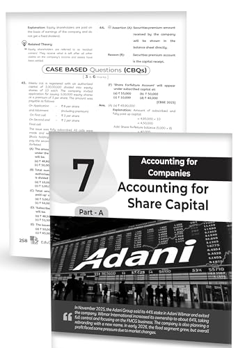 Image of Educart CBSE Class 12 Accountancy Question Bank 2026-27 | 2027 Syllabus | Chapter-wise PYQs, MCQs, Case-Based Qs & Notes | NCERT-Based