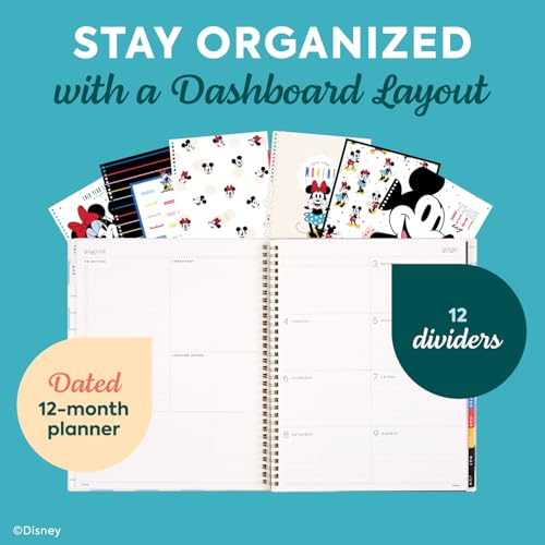 Image of Organized by Happy Planner Disney Twin-Loop 12-Month Planner, Big Size