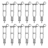 Artibetter 50 Unidades Colgante Accesorio para Joyería DIY Vintage de Aleación Diseño Hospitalario Único en Color Plata, Adecuado para Collares y Cadenas de Suéter para Niñas y Adultos