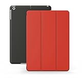 KHOMO iPad Mini 1 2 3 Case - DUAL Series - ULTRA Slim Red Black Cover with Auto Sleep Wake Feature for Apple iPad Mini 1st, 2nd and 3rd Generation