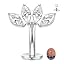 Silver,horse eyes CZ