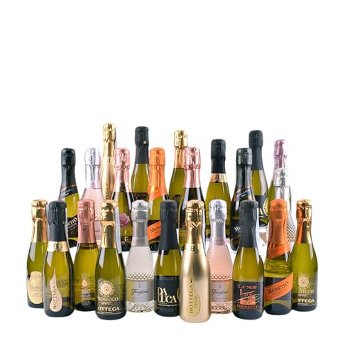 Thornton & France Sparkling Wine Party Pack With 24 Mini Bottles of Bubbly (24 x 20cl)