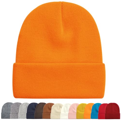 ZOORON Unisex-Adults Orange Acrylic Knit Cuff...