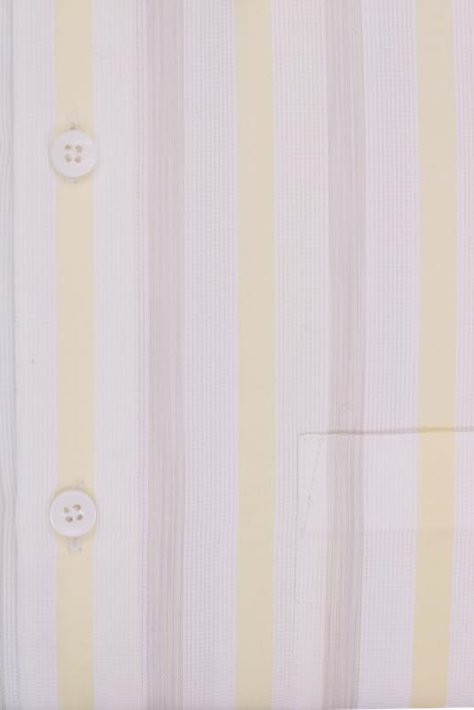Image of 7-DAYS Men's Premium Striped Formal Shirt - Cotton Rich, Regular Fit, Full Sleeve, with Pocket, Wrinkle Resistant - Stylish Office & Everyday Wear.