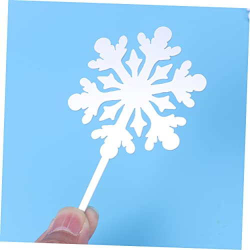 NOLITOY 24 Pçs Decoração Branca Bolo De Frutas Decoração De Casamento Ornamento Cupcake Topper Supri