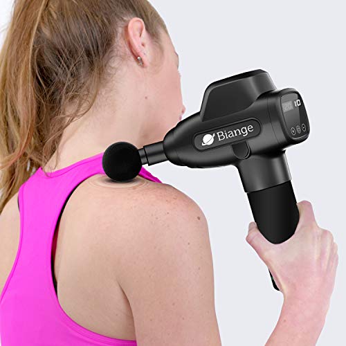 Biange Deep Tissue Massage Gun, Muscle Percussion Massager Gun for Athletes, Super Quiet 20 Speeds for Muscle Recovery Pain Relief - Thumbnail 7