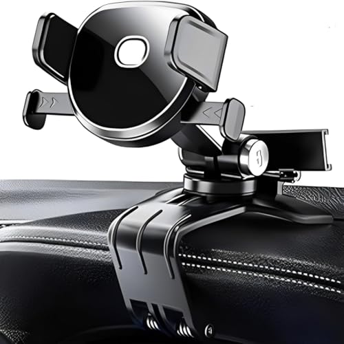 360 Degree Rotatable Dashboard Car Phone Mount Holder, Universal Clip Stand for 4 to 7 Inch Smartphones – Adjustable, Stable Grip, Hands-Free Driving, Easy Installation Car Accessory