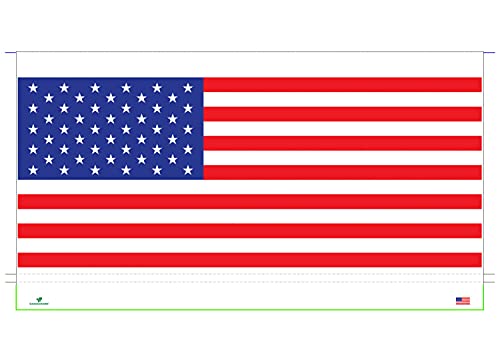 Leaveshade Rv Awning Fabric Replacement Camper Trailer Awning Fabric Super Heavy Vinyl Coated Polyester 16'3''(Fit For 17' Awning)-Usa Flag (Custom Looking) #TOP4