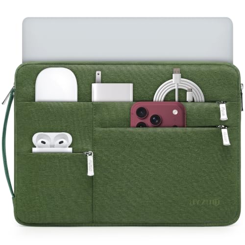 HYZUO 15-16 Inch Laptop Case Sleeve Bag for MacBook Pro 16 M5, Grass Green
