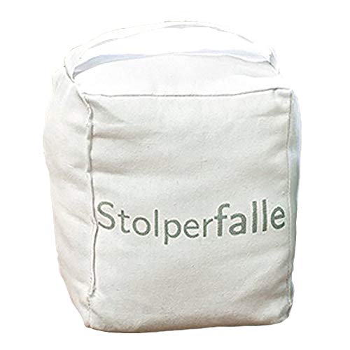 Preisvergleich Produktbild Boltze Türstopper Würfelsack mit Spruch 22cm (Stolperfalle)