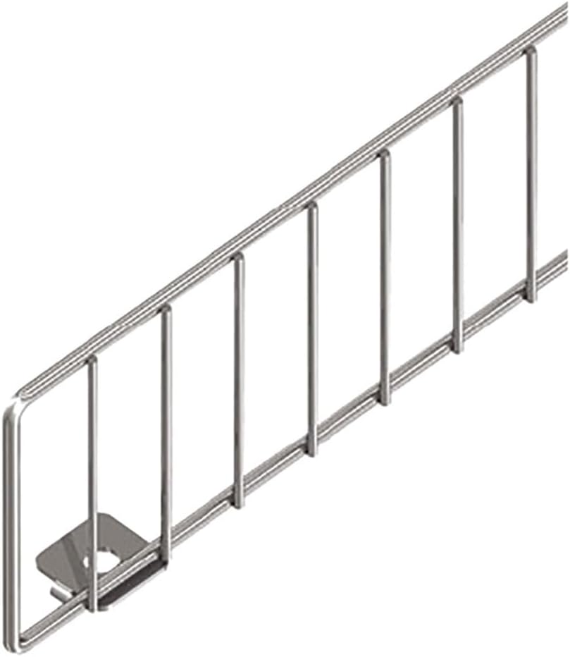SSWBasics 3 x 47 ½ inch Chrome Wire Fence for Pegboard/Gondola