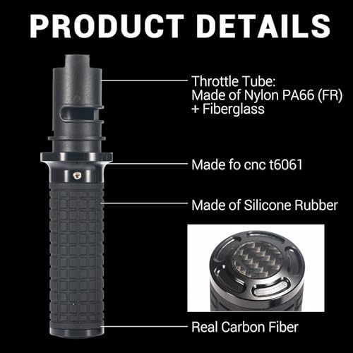 BLCYANUE Motorcycle CNC Hand Grips Aluminum Rubber Handlebar Hand Grips for Harley Davidson FLHXSE & FLTRXSE 2023-,FLHX, FLTRX & FLTRXSTSE 2024-,FLFB, FLHC, FXBB, FXBR, FXLRS & FXLRST 2025- Black by BLCYANUE - Used condition - Image 4
