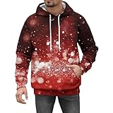 GDGTBNH Chandal Algodon Hombre Chandal Hombre Completo Algodon Abrigo Hombre Cortavientos Hombre Running Corta Vientos D Hombre Regalos Hombre Navidad Canguro Hombre Ideas De Regalos Rojo 3XL