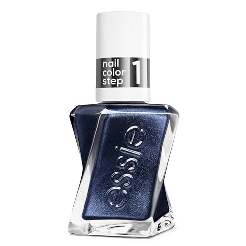 essie gel couture, Long-Lasting Nail Polish, Liquid Diamonds, Blue Pearl Blue Nail Polish, Ice Ice Navy, 0.46 fl oz