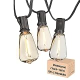 GLOBELIT Outdoor String Lights LED 200FT Edison Style Lights String for Outside with 102 Shatterproo