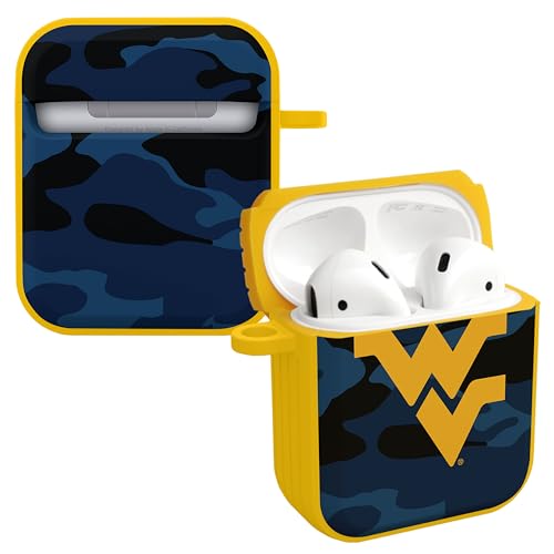 AFFINITY BANDS West Virginia Mountaineers Camo HDX Case Cover Compatible with Apple AirPods Generations 1 & 2