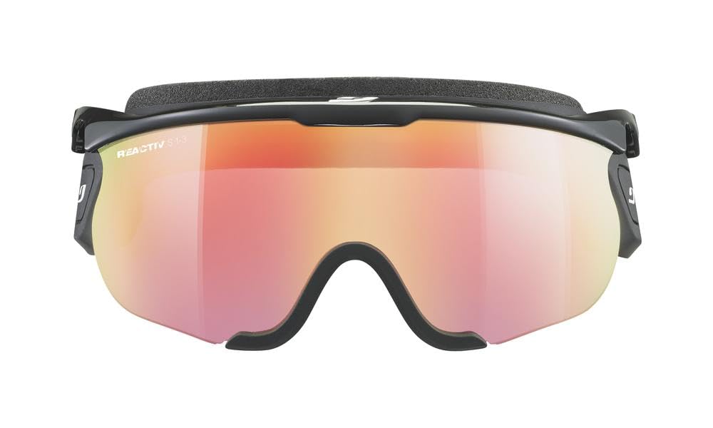 Julbo Reactiv Performance 1-3 HC Okulary przeciwsłoneczne, Unisex Dorosły, Czarny/Biały, M