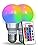 Kobra LED Color Changing Light Bulb with Remote Control - 16 Different Color Choices Smooth, Fade, Flash or Strobe Mode - Smart Remote Lightbulb - RGB & Multi Colored