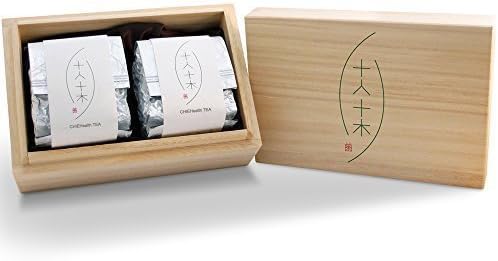 Taiwan Oolong Tea/Loose Leaf/CHIEHealth TEA Classical Gift (2.65 oz x 2) / Wooden Box Packaging