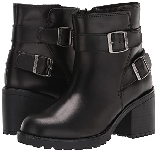 Harley-Davidson Footwear Women's Lalanne Double Strap Motorcycle Boot, Black, 7.5 #TOP6