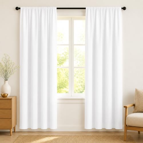 Deconovo Black Out Curtains 54 Inches Long for Living Room and Bedroom
